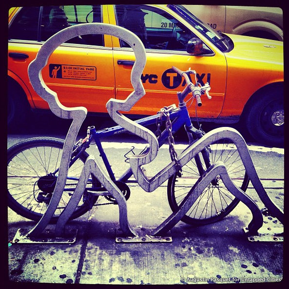 NYC Bike Rack-David Byrne-Betty Boop-Midtown-44th and 7th-Untapped Cities