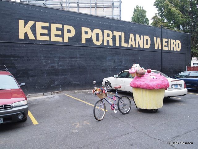 Cupcake Bicycle-Jack Cesareo-Keep Portland Weird