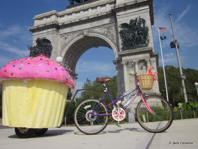 Giant Cupcake Bicycle-Jack Cesareo-Washington Square Park-NYC