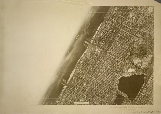 aerial map of NYC