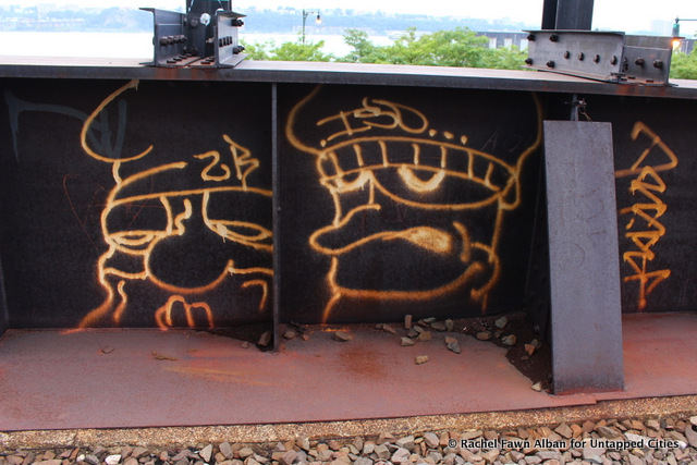 High Line Section 3 - Hudson Rail Yards - Graffiti - Carol Bove Art Tour -  Untapped Cities- Rachel Fawn Alban-008