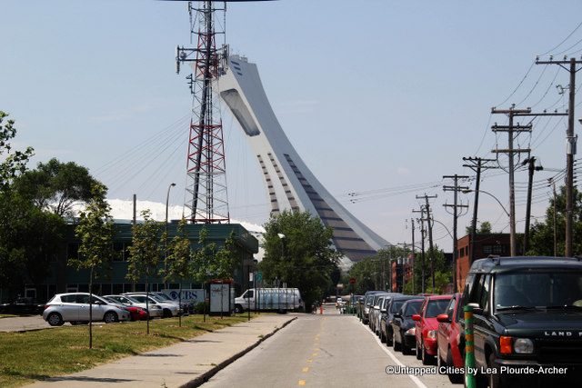 Montreal's Olympic stadium. 