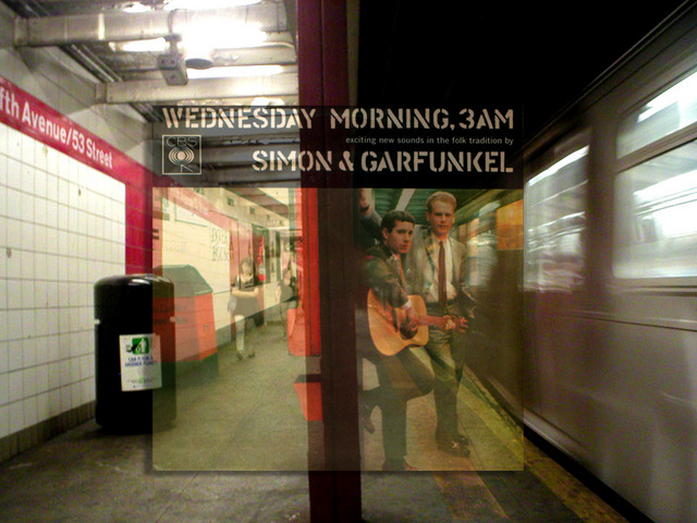 Simon and Garfunkel-PopSpots-NYC-5th Avenue-53rd Street-3AM Album Cover