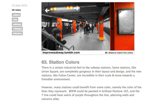 100 Improvements to the Subway-Randy Gregory Design-SVA-Branding-NYC MTA-Station Colors