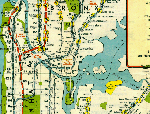 1948 NYC Subway Map
