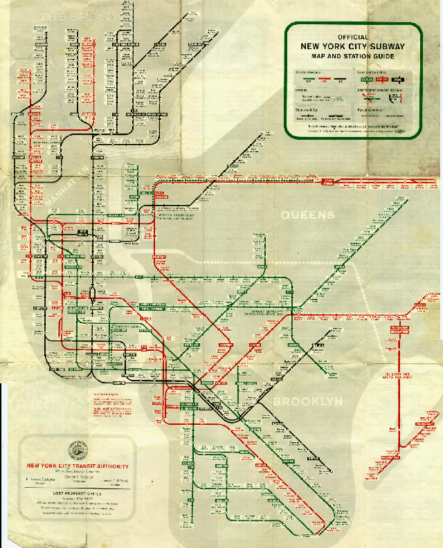 1959 NYC Subway Map