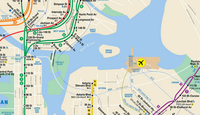 August 2013-MTA NYC Subway Map