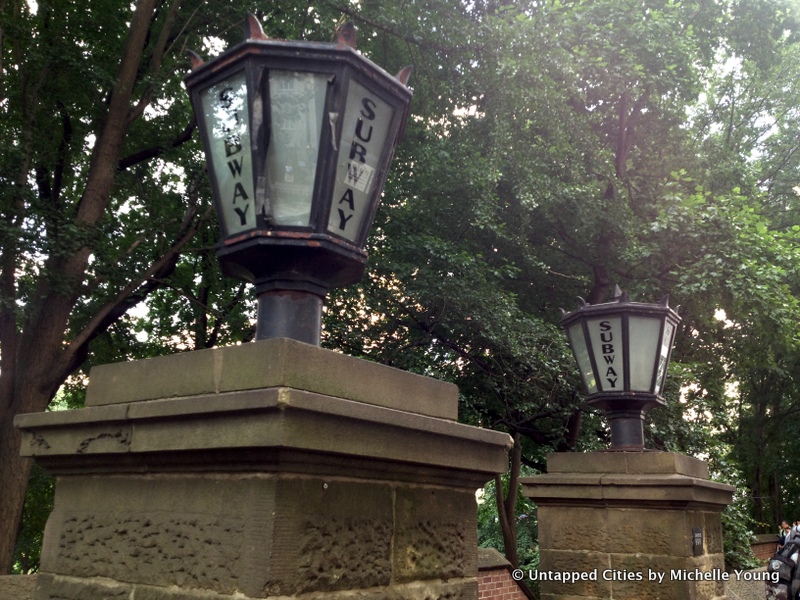 Fifth Avenue-59th Street Central Park Subway Entrance-Vintage Lamps-NYC