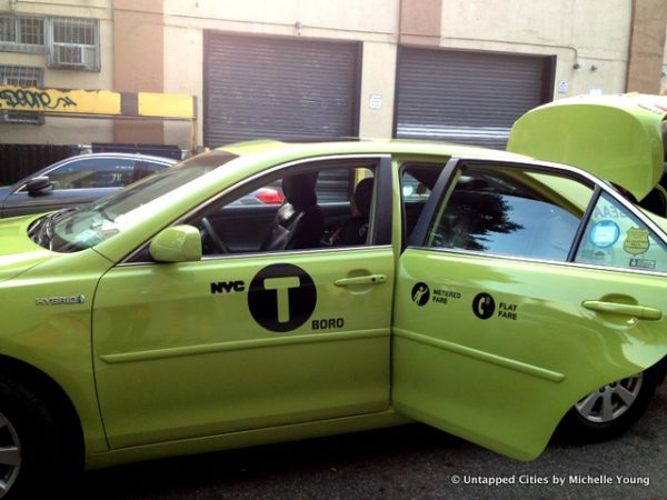 NYC's New Green Five Boro Taxi Cab Spotted in the Wild! Hail it on the Street or Using an App