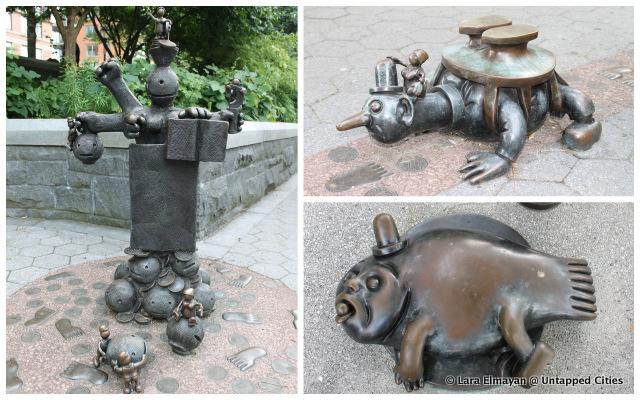 Tom Otterness sculptures Rockefeller Park Battery Park City-NYC New York-Untapped Cities-Lara Elmayan