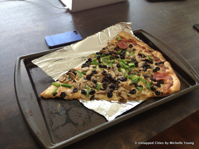 Koronet Pizza Slice-Biggest Pizza NYC-Morningside Heights-Washington Heights-Huge