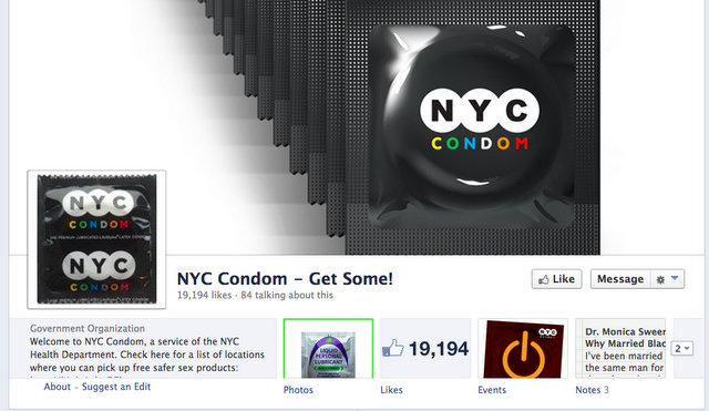 NYC Condom Facebook Page