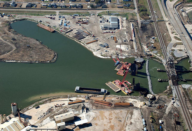 Seabrook Floodgate Industrial Complex-Aerial View-New Orleans-NOLA