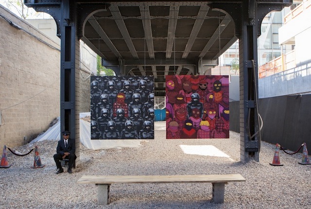 Banksy-High Line-West 24th Street-Chelsea-NYC-OS Gemeos