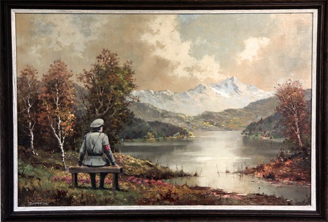 Banksy-Housing Works-Nazi Officer-Painting-Landscape-23rd Street-NYC-2