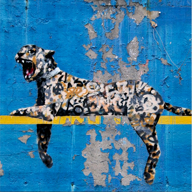 Banksy-Yankee Stadium-Leopard-Wall-Bronx Zoo