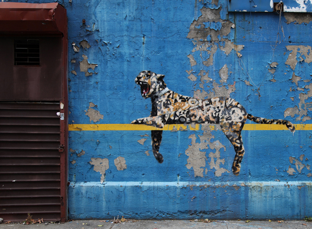 Banksy-Yankee Stadium-Leopard-Wall-NYC