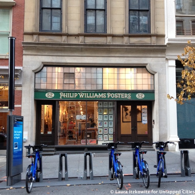 The Tribeca storefront of Philip Williams Posters