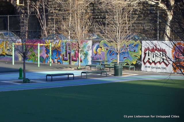 Recently renovated playground at the Jackie Robinson Educational Complex