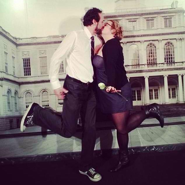 NYC City Hall-Marriage Bureau-Wedding-Fake Backdrop-Photo