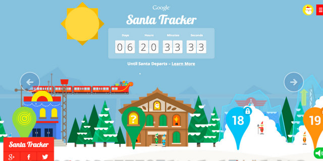 Santa Tracker-Google-December 2013-Elf Village-North Pole-Map-6