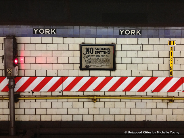 York Street-F-Train-No Smoking No Spitting-Board of Transportation-NYC Board of Health-MTA-001
