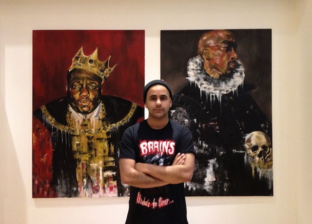 Amar Steward Notorious BIG and Tupac paintings NYC Untapped Cities