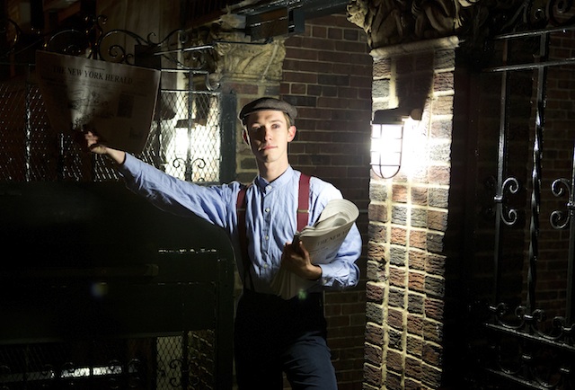 Brothers Booth Players Club NYC Untapped Cities Newsboy (actor Daniel Burns). Photograph by Jeremy Daniel. - Imgur