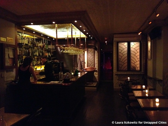 Red room bar above KGB NYC Untapped Cities