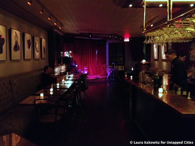 Red room secret bar above KGB NYC Untapped Cities