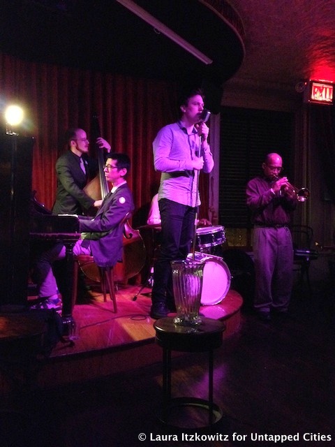 Red room secret bar above KGB Seth Myers jazz trio NYC Untapped Cities