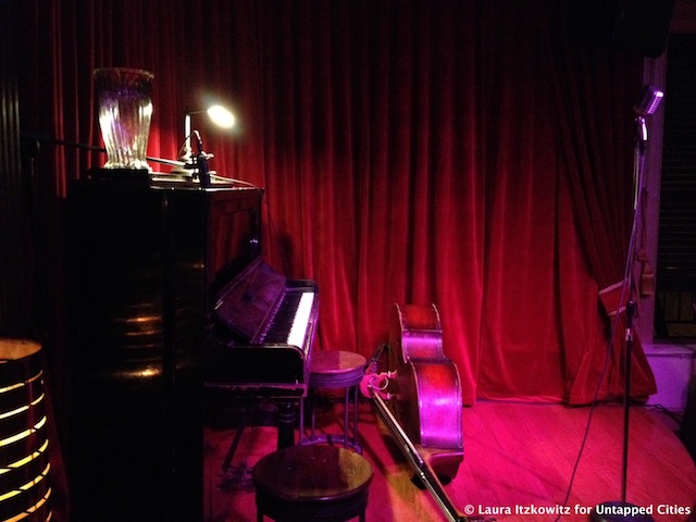 Red room secret bar above KGB stage NYC Untapped Cities