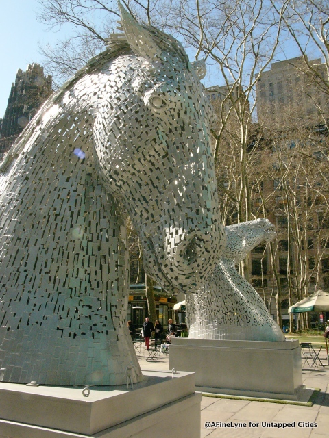 The Kelpies depick supernatural water horses from Celtic folklore.