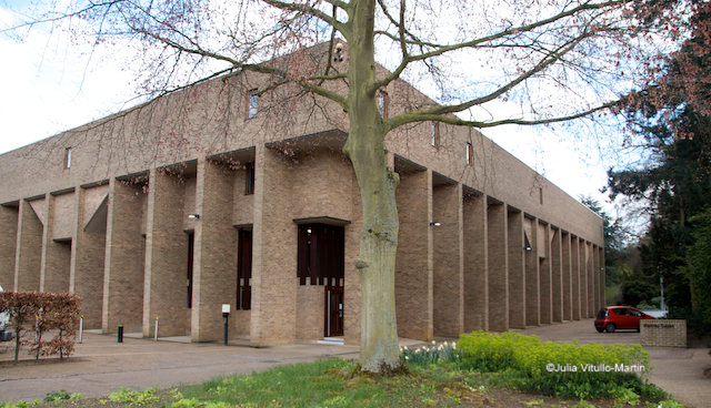 Harvey Court, Caius College, thought by many to have been inspired by the ideas of Finnish architect and designer Alvar Aalto