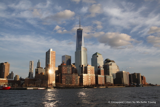 AIA Boat Tour-1 WTC-Battery Park City-Skyline-Downtown Manhattan-Hudson River-NYC