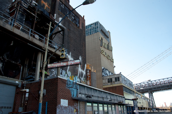 The Domino Sugar Factory on the East River closed in 2004.