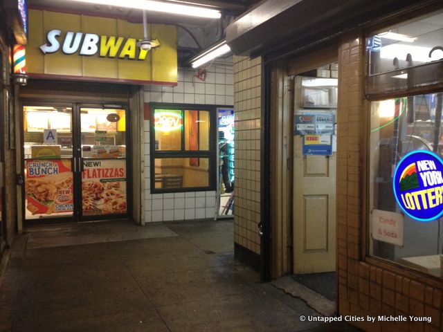 NYC Subway Entrances-Barber Shop-Shoe Repair-Locksmith