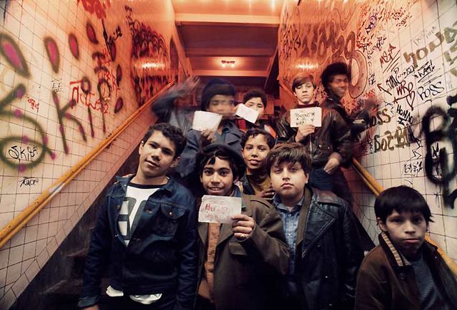 Graffiti Kids, photograph by Jon Naar, 1973. ©Jon Naar   Photographer Jon Naar documented New York’s graffiti art movement in 1970s and ’80s including artists, such as the pictured kids, posing with their work. 