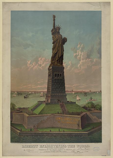 NYC statue of liberty fund raising poster the gilded age vintage photography untapped cities Sabrina Romano