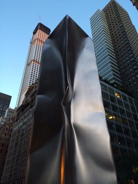 Ewerdt Hilgemann-Moments in a Stream-Park Avenue Mall-Implosion Sculptures-Stainless Steel-NYC-12