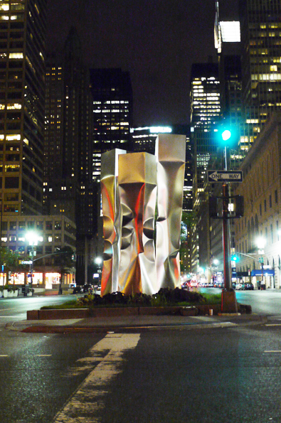 Ewerdt Hilgemann-Moments in a Stream-Park Avenue Mall-Implosion Sculptures-Stainless Steel-NYC.-15