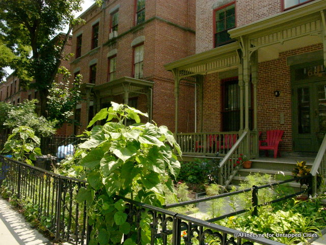 Several of the row houses still have one and two bedroom apartments for rent