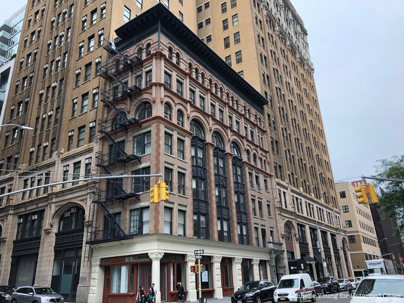 A holdout building  on Lafayette Street