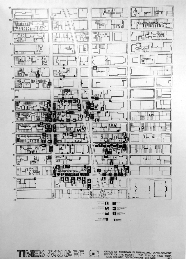 Times Square Midtown Vice Map-Office of Midtown Planning and Development-Mayor John Lindsay-Massage Parlors-Prostitution-NYC-2