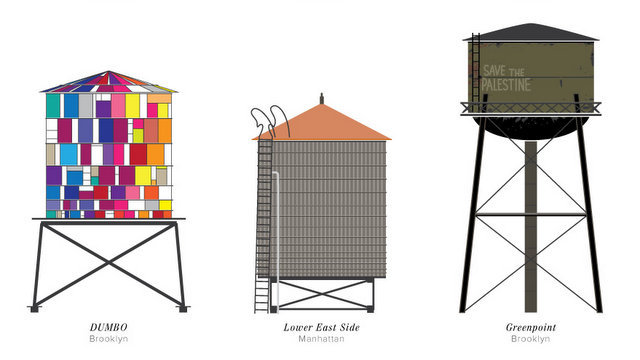 Pop Chart Lab-NYC's Wonderous Watertowers-Print-2