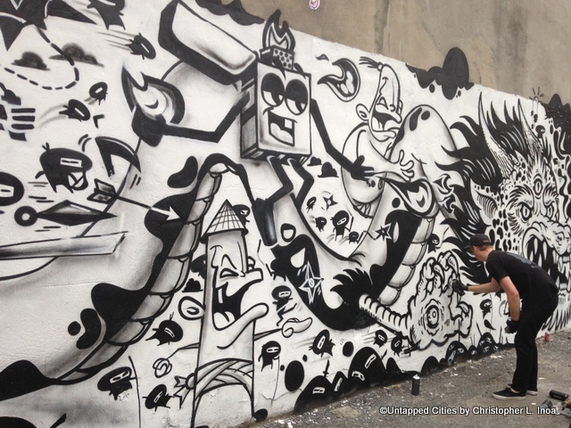 The LISA Project-Untapped Cities-Little Italy-NYC-Street Art-Secret Walls-Crash-Lamour Supreme-Boy Kong-Lowbrow-Zimad-Nick Gazin-Steiner-Jeremyville-Nick Gazin-Mastro-004