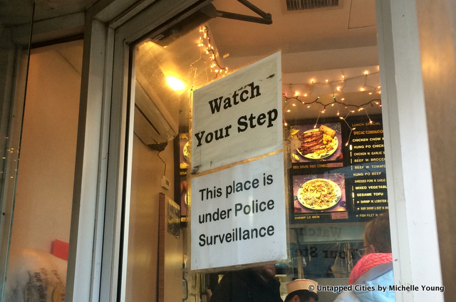 DIY Signage-No Hoodies-Cell Phones-Do Not Tap on Glass-Surveillance-NYC-001