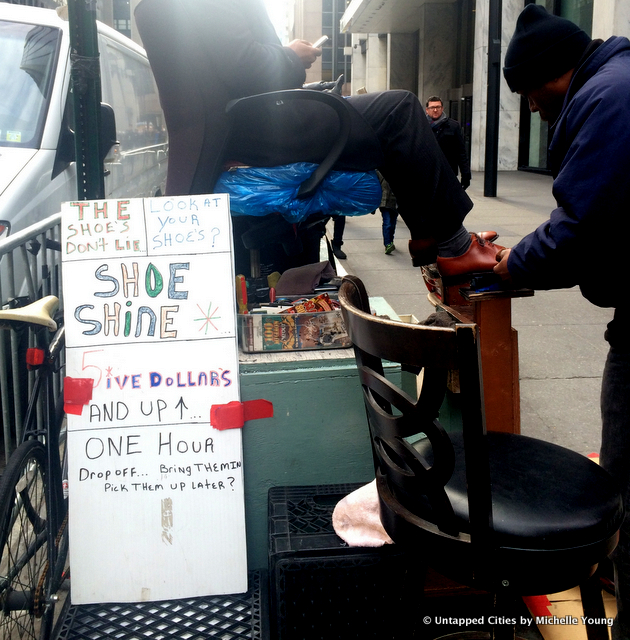 Shoe Shine Stand-6th Avenue-Diamond District-Midtown-Humor-Funny Signs-NYC-003