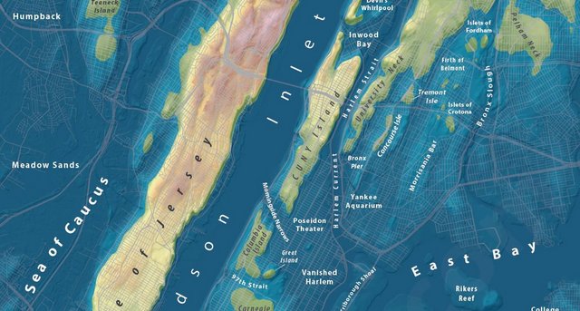 Jeffrey Linn-NYC Sea Level Rise 100 feet Map-003