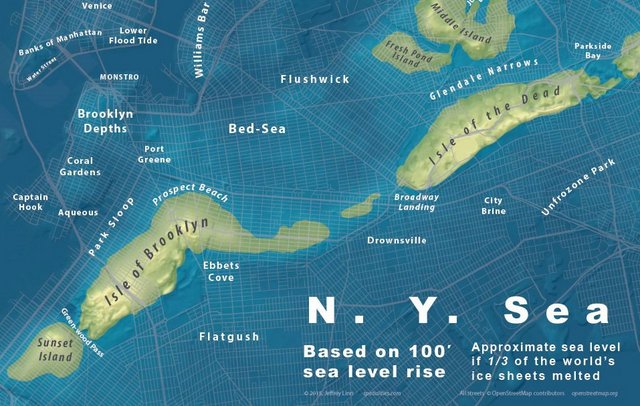 Jeffrey Linn-NYC Sea Level Rise 100 feet Map-004